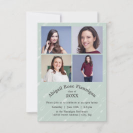 Vier Foto Pfeile-3x5 Grad Bekanntgabe Einladung