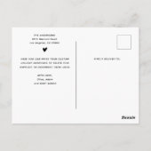 Vier-Foto Weihnachtskollektion Wunderbare Zeit Postkarte (Rückseite)