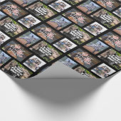 Vier FotoCollage individuell Geschenkpapier (Ecke)
