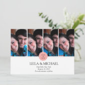 vier Fotogestelle Save The Date (Stehend Vorderseite)