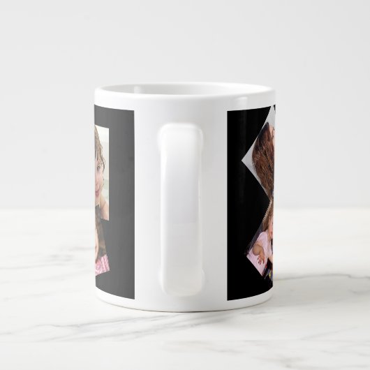 Vier Fotomaterial Jumbo-Tasse (Rückseite)