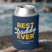 Vier Fotos glücklicher Vater Dosenkühler