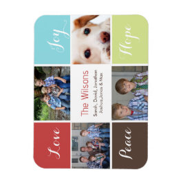 vier Fotos sammeln benutzerdefinierte Magnete