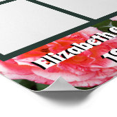 Vier Fotos zum Foto "Geplätscherte Rosen" Poster (Ecke)