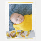 Vier Fotovorlagen Personalisiert Fleecedecke (Vorderseite)