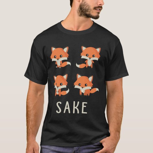 Vier Fox Sake T - Shirt Funny 4 Fox Geschenk (Vorderseite)