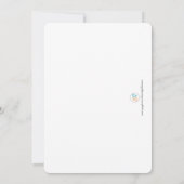 Vier französische Clowns Einladung (Rückseite)