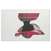 Vier Frauen Silhouette hat Madras Kariertes Muster Stoff (Fat Quarter (45,7 x 55,9 cm))