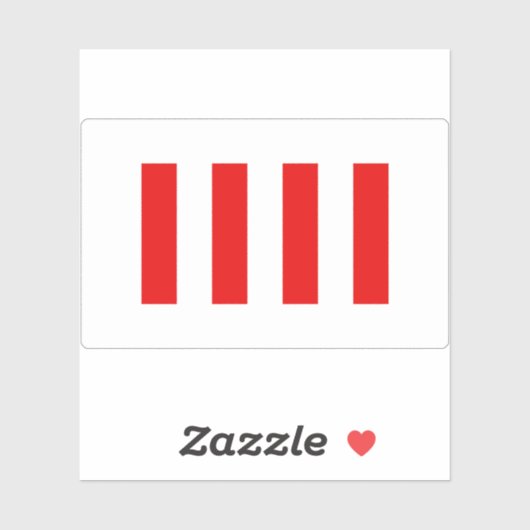 Vier Freiheitsflaggen oder Ehrenflagge der Vereint Aufkleber (Blatt)