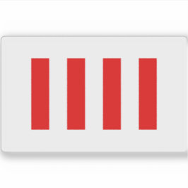 Vier Freiheitsflaggen oder Ehrenflagge der Vereint Aufkleber