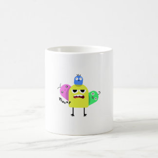Vier Freunde, eine Tasse der Freude