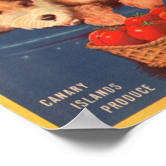 Vier Freunde - Vintages Crate Label Poster (Ecke)