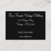 Vier Freunde Visitenkarte (Rückseite)