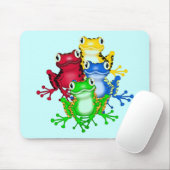 Vier Frosch-T-Shirts und Geschenke Mousepad (Mit Mouse)