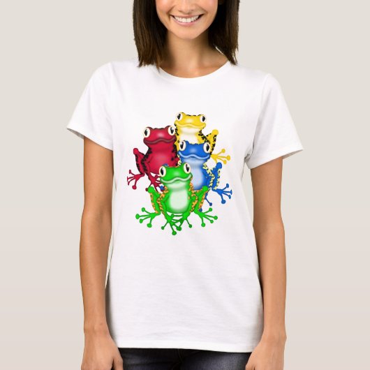 Vier Frosch-T-Shirts und Geschenke T-Shirt (Vorderseite)