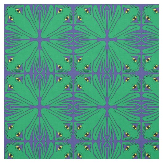 Vier Frösche Stoff (Muster)