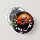 Vier Früchte: Orange, Banane, Pflaumen, Lychee Button (Vorne & Hinten)