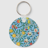 Vier Früchte von William Morris Schlüsselanhänger (Rückseite)