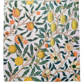Vier Früchte, William Morris Duschvorhang (Vorderseite)
