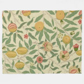 Vier Früchte, William Morris Fleecedecke (Vorderseite (Horizontal))