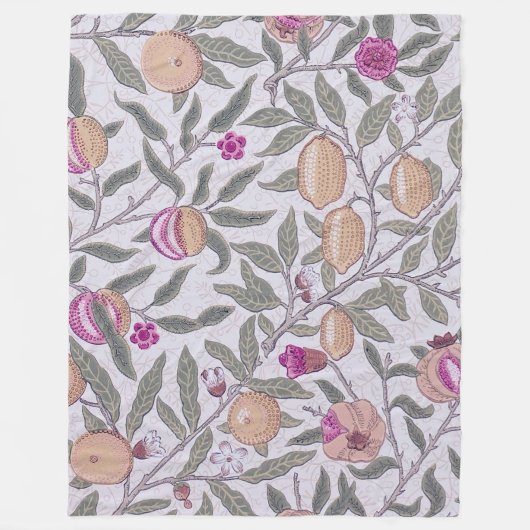 Vier Früchte, William Morris Fleecedecke (Vorderseite)