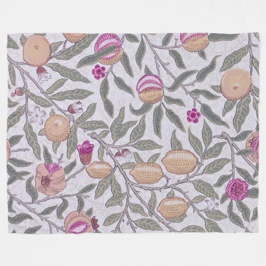 Vier Früchte, William Morris Fleecedecke (Vorderseite (Horizontal))