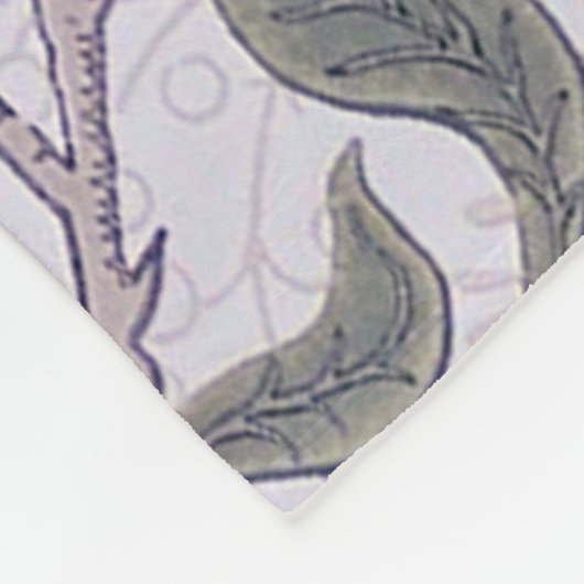 Vier Früchte, William Morris Fleecedecke (Ecke)