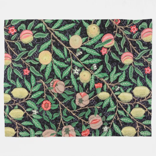 Vier Früchte, William Morris Fleecedecke (Vorderseite (Horizontal))
