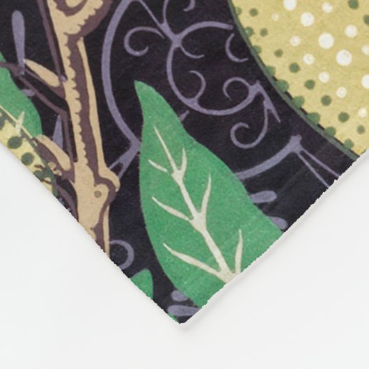 Vier Früchte, William Morris Fleecedecke (Ecke)