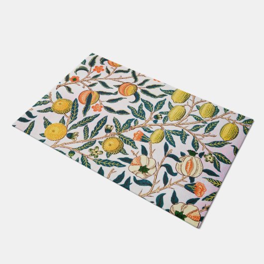 Vier Früchte, William Morris Fußmatte (Schrägansicht)