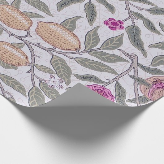 Vier Früchte, William Morris Geschenkpapier (Ecke)