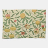 Vier Früchte, William Morris Geschirrtuch (Horizontal)