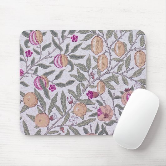 Vier Früchte, William Morris Mousepad (Mit Mouse)