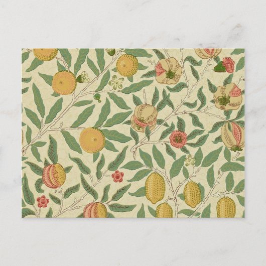 Vier Früchte, William Morris Postkarte (Vorderseite)
