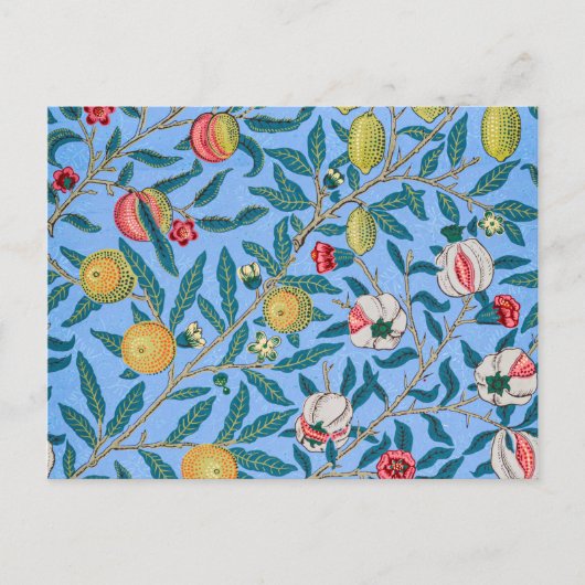 Vier Früchte, William Morris Postkarte (Vorderseite)
