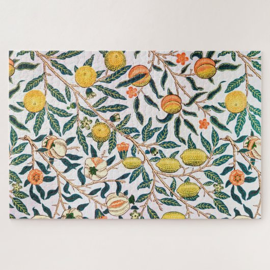 Vier Früchte, William Morris Puzzle (Horizontal)