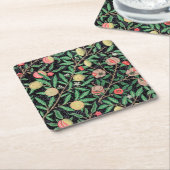 Vier Früchte, William Morris Rechteckiger Pappuntersetzer (angewinkelt)
