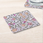 Vier Früchte, William Morris Rechteckiger Pappuntersetzer (angewinkelt)