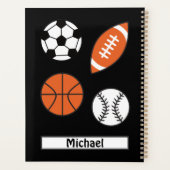 Vier Funny Sports Balls Planer (Rückseite)