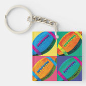 Vier Fußball in den verschiedenen Farben Schlüsselanhänger (Vorderseite)