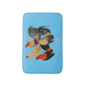 Vier Gamecocks Badematte (Vorderseite Vertikal)