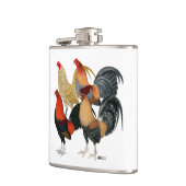 Vier Gamecocks Flachmann (Links)