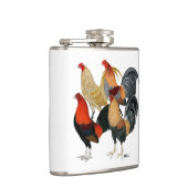 Vier Gamecocks Flachmann (Rechts)