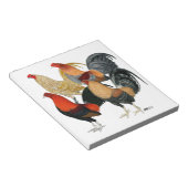 Vier Gamecocks Notizblock (angewinkelt)