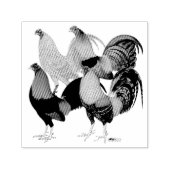 Vier Gamecocks Permastempel (Design)