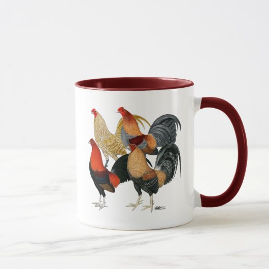 Vier Gamecocks Tasse (Rechts)