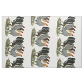 Vier Gamefowl Hennen Stoff (Fat Quarter (45,7 x 55,9 cm))
