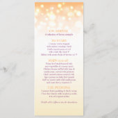 Vier-Gänge-Menü mit Champagner Menükarte (Rückseite)