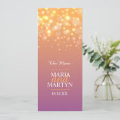 Vier-Gänge-Menü mit Champagner Menükarte (Stehend Vorderseite)