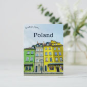 Vier Gebäude im Altstädter Ring Warschau Polen Postkarte (Stehend Vorderseite)